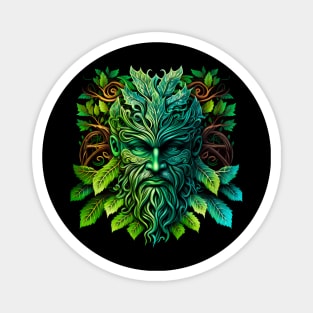 Jack Of The Wood Traditional Pagan Celtic Greenman Magnet